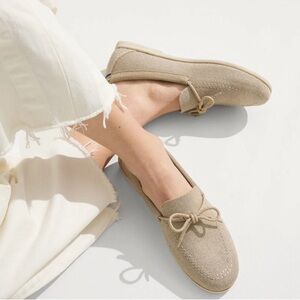 ROTHY’S | boat shoe in shimmery sand